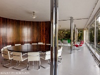 The Tugendhat House - completed in 1930  Open floor plan - formal dining area looking into the living area